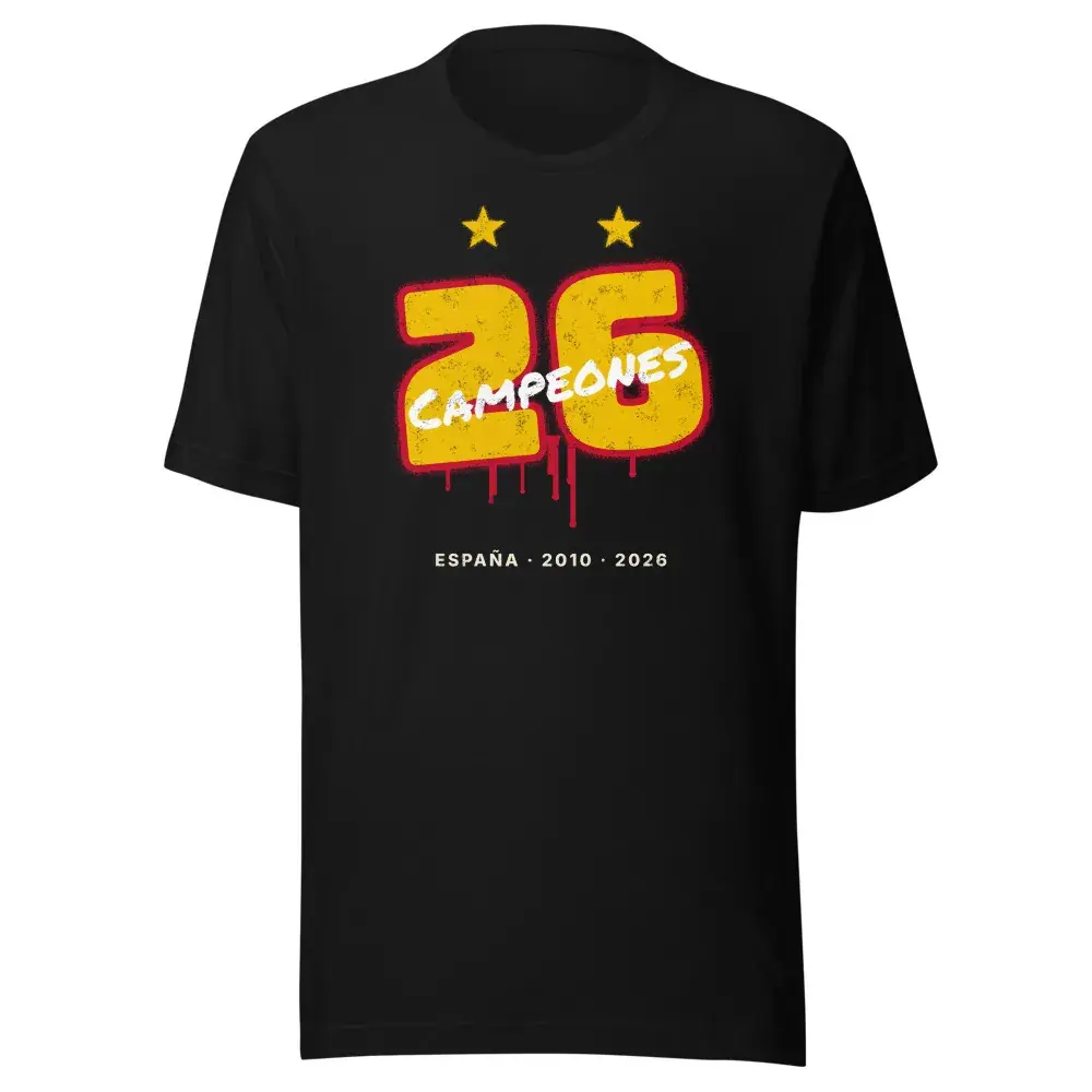 26 en Spray — Camiseta — Black