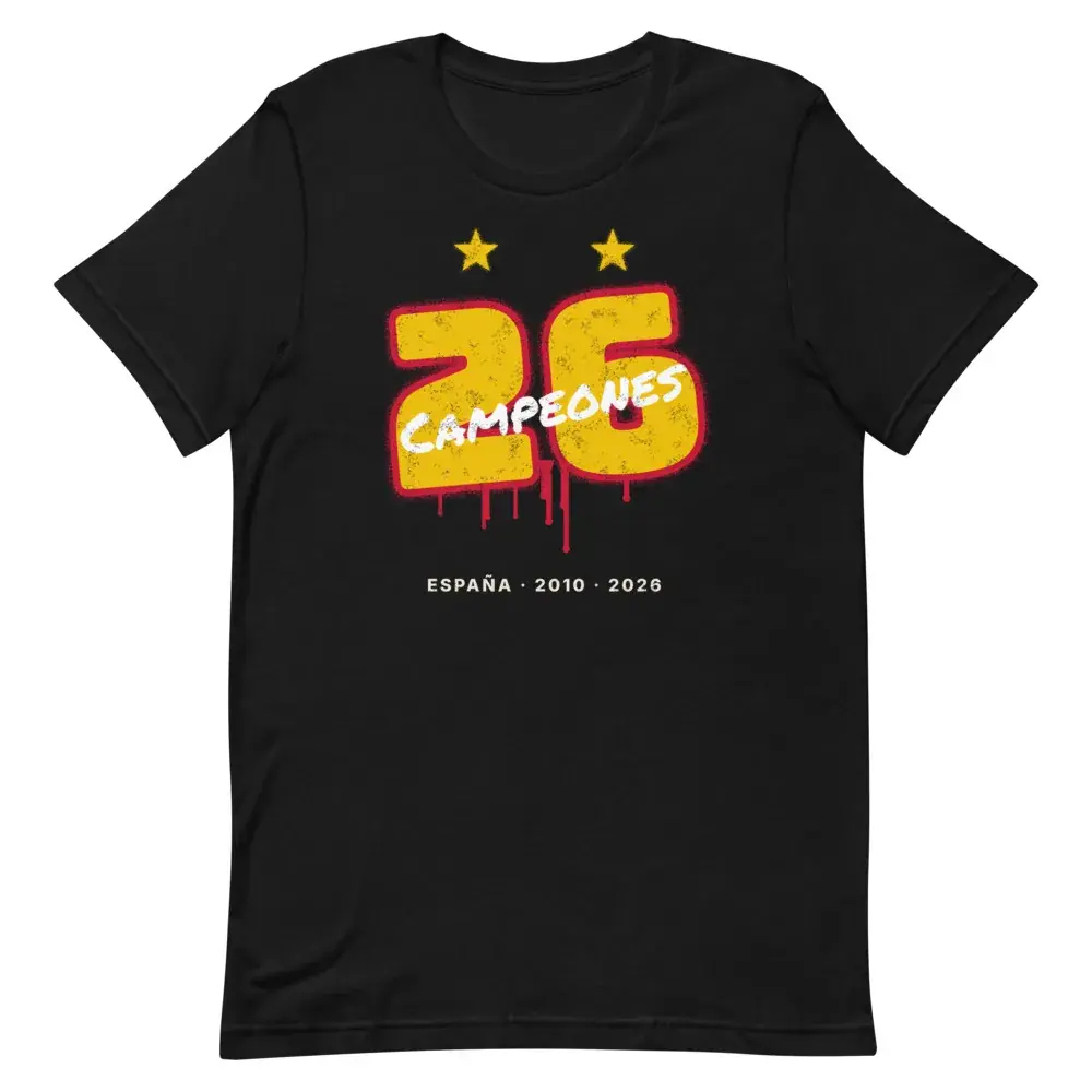 26 en Spray — Camiseta — Black — Front