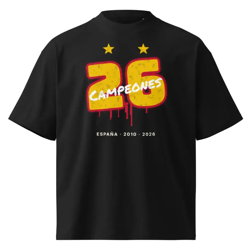 26 en Spray — Camiseta oversize — Black