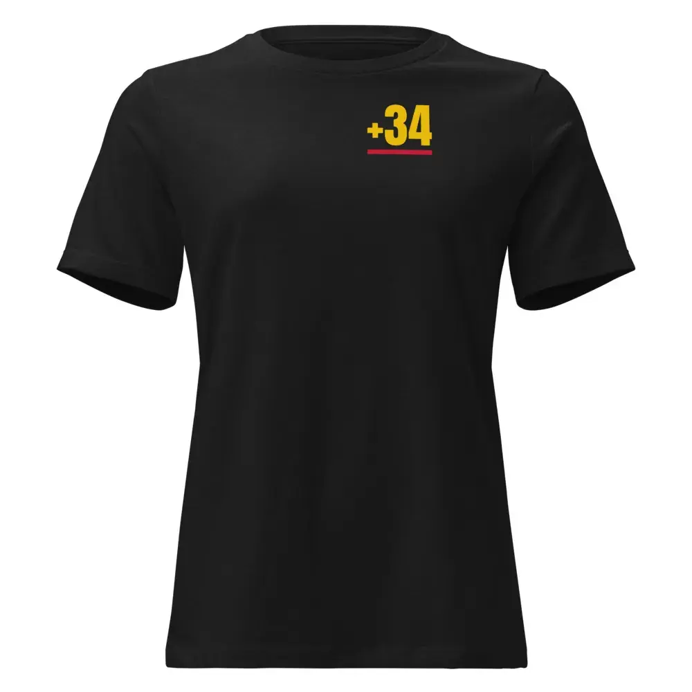 +34 — Camiseta de mujer — Black