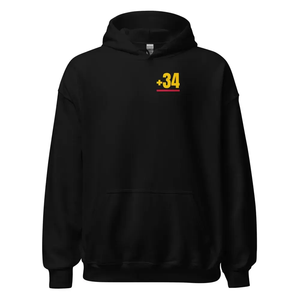 +34 — Sudadera con capucha — Black