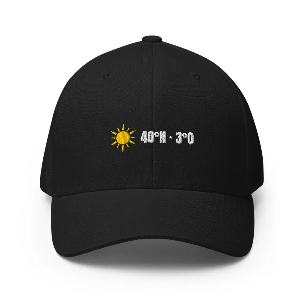 40°N · 3°O Bordado — Gorra bordada