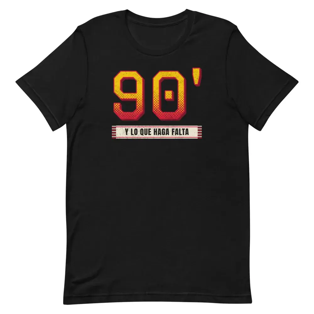 90 Minutos — Camiseta — Black — Front