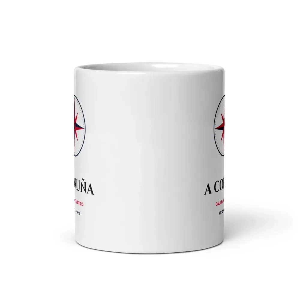 A Coruña — Taza — White — Front view