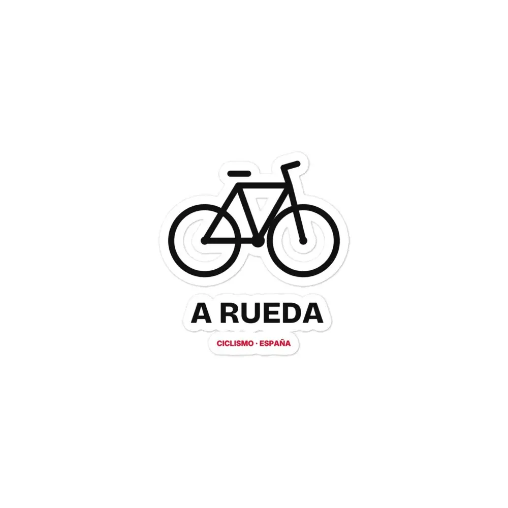 A Rueda — Pegatina — White
