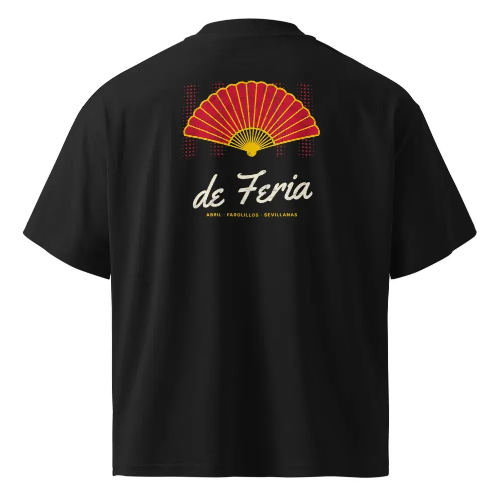 Abanico a la Espalda — Camiseta oversize