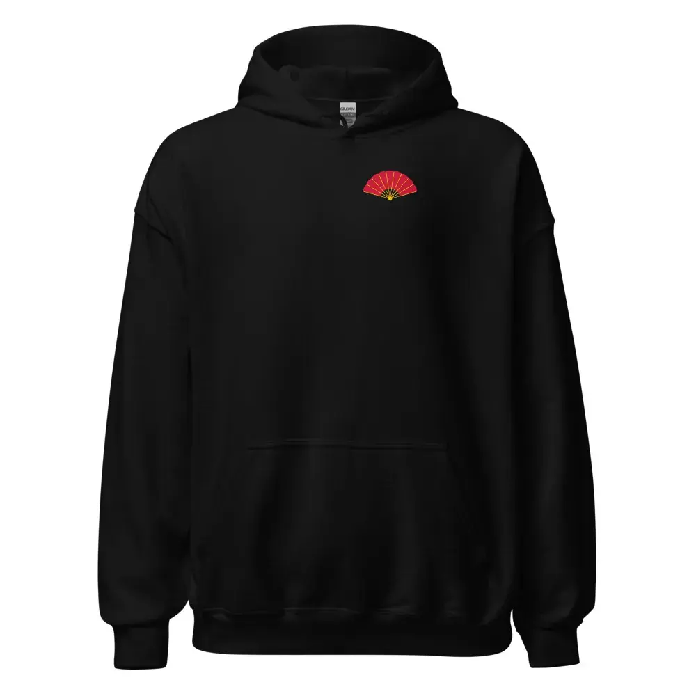 Abanico a la Espalda — Sudadera con capucha — Black
