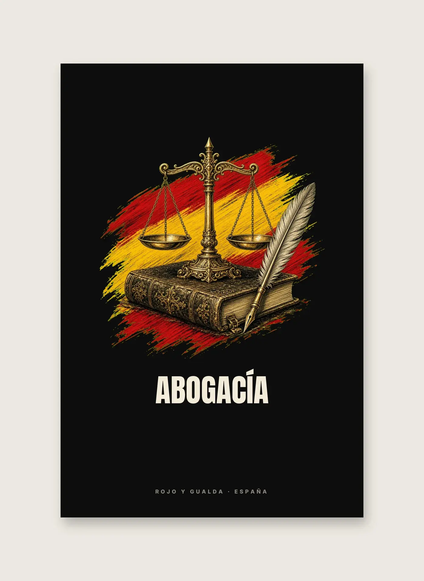 Abogacía · Arte — Lámina enmarcada — detalle