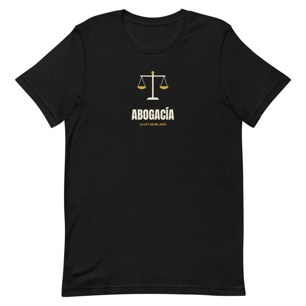 Abogacía Minimal — Camiseta — Black — Front