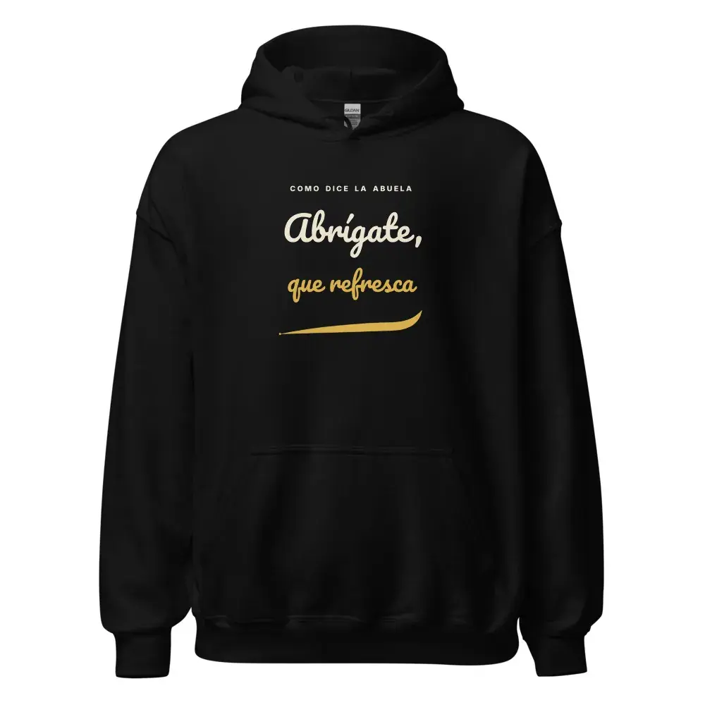 «Abrígate, que refresca» · Noche — Sudadera con capucha