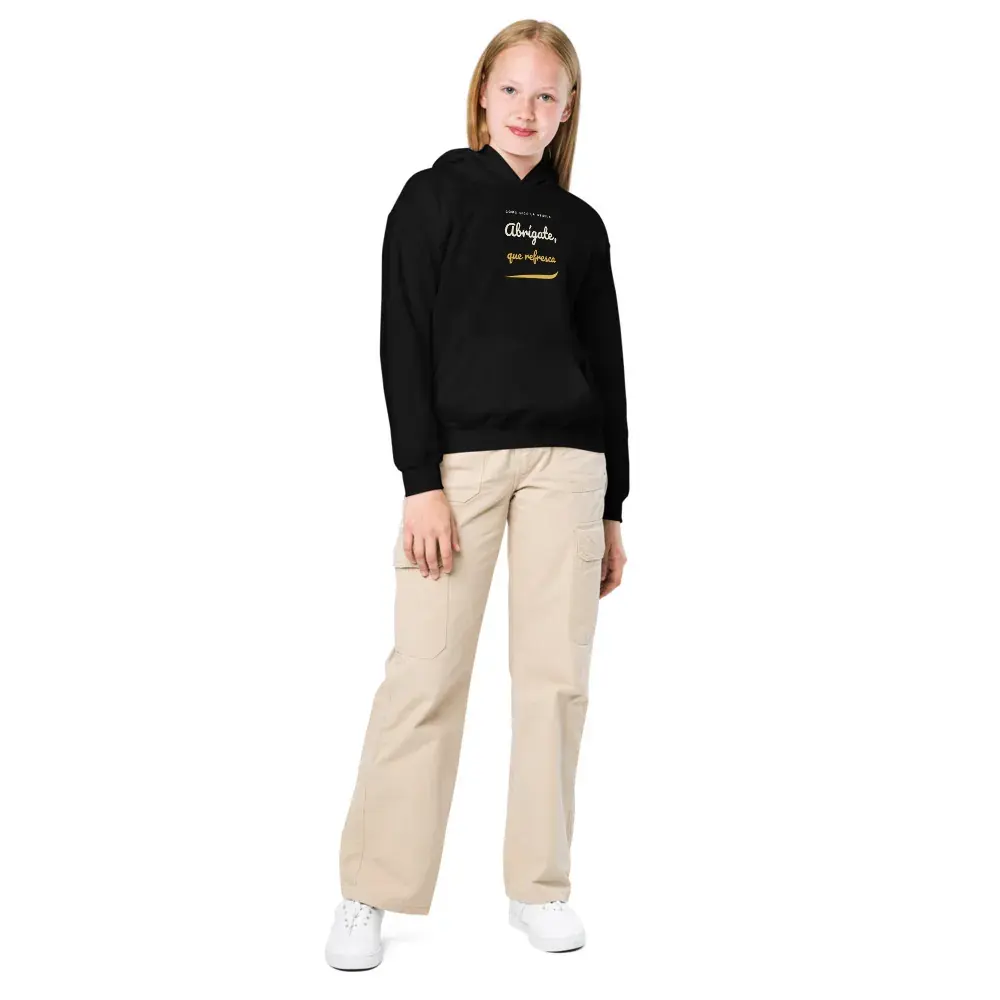 «Abrígate, que refresca» · Noche — Sudadera infantil