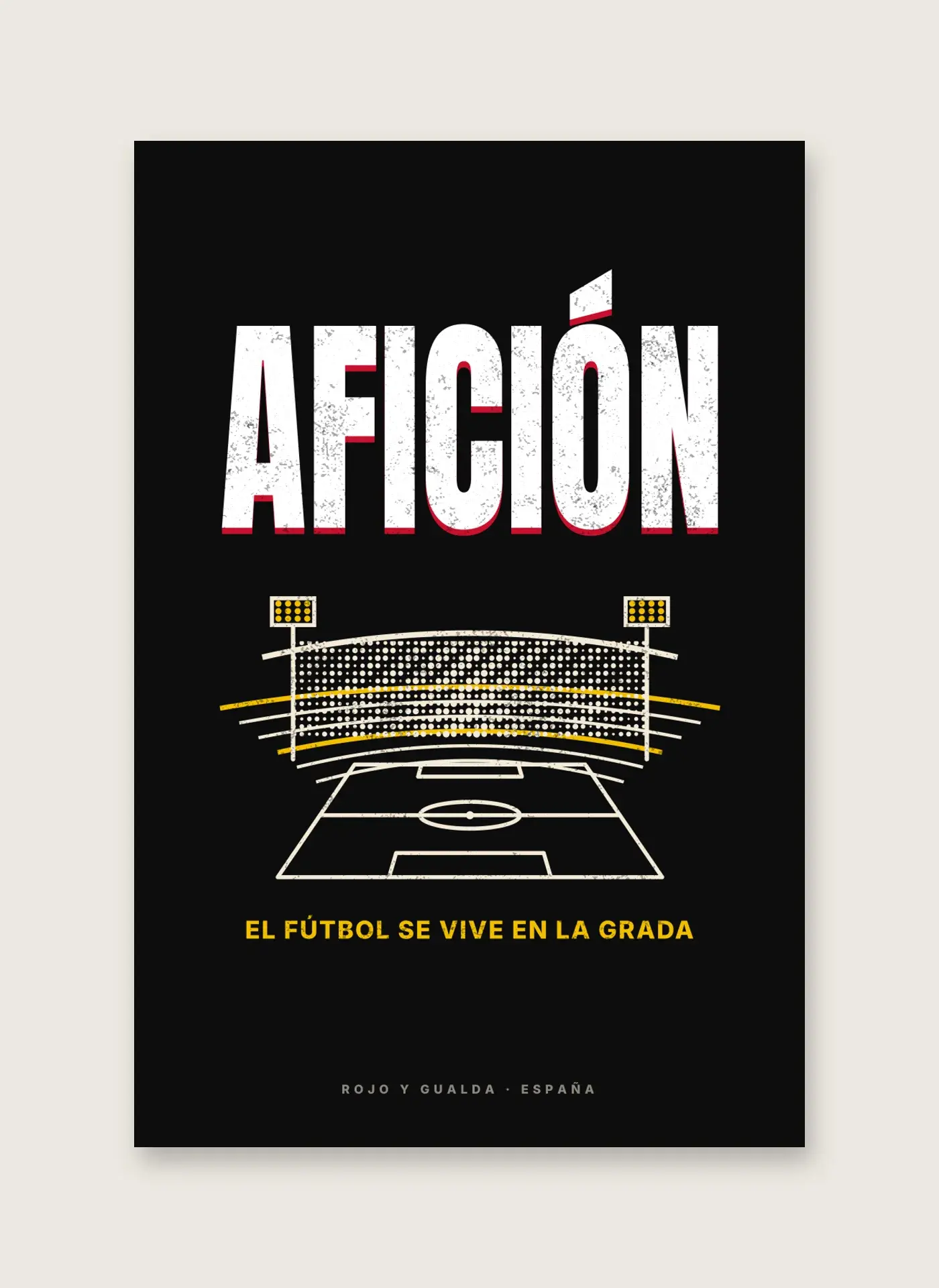 Afición · Estadio — Lámina enmarcada — detalle