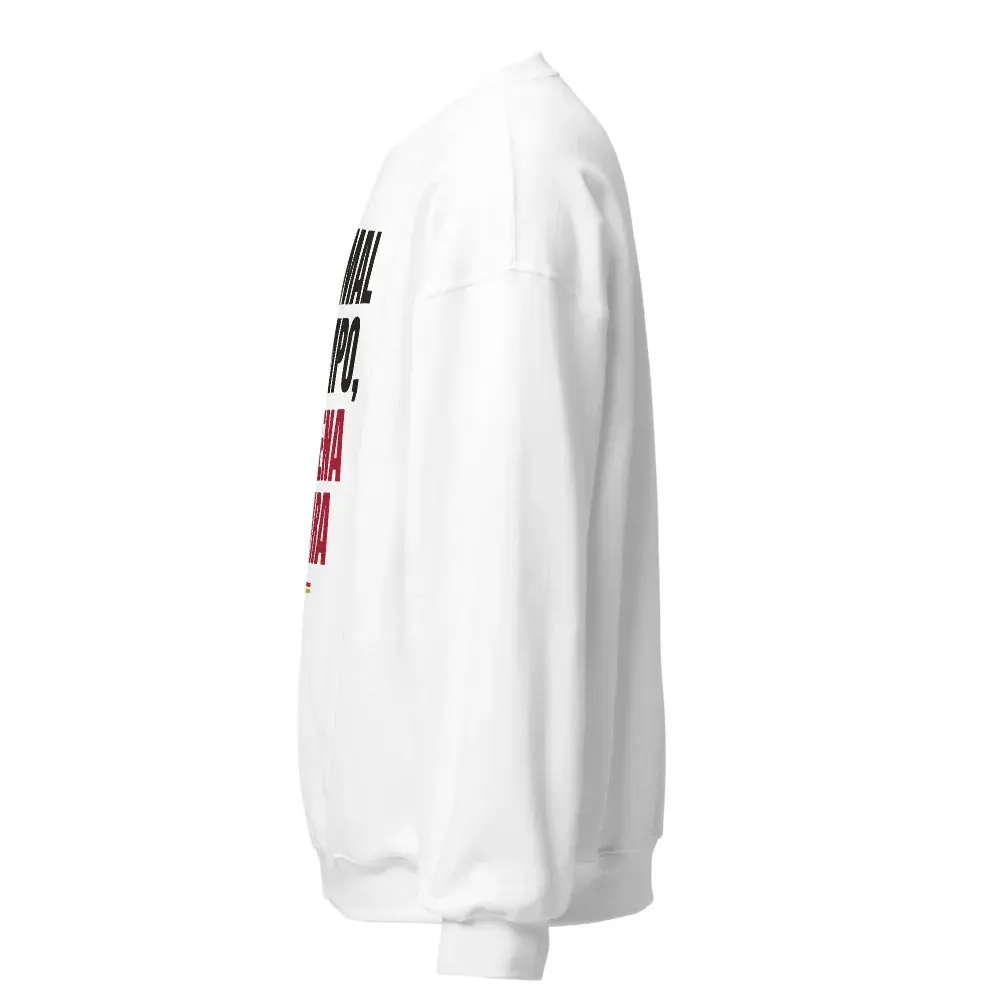 «Al mal tiempo, buena cara» — Sudadera — White — Left