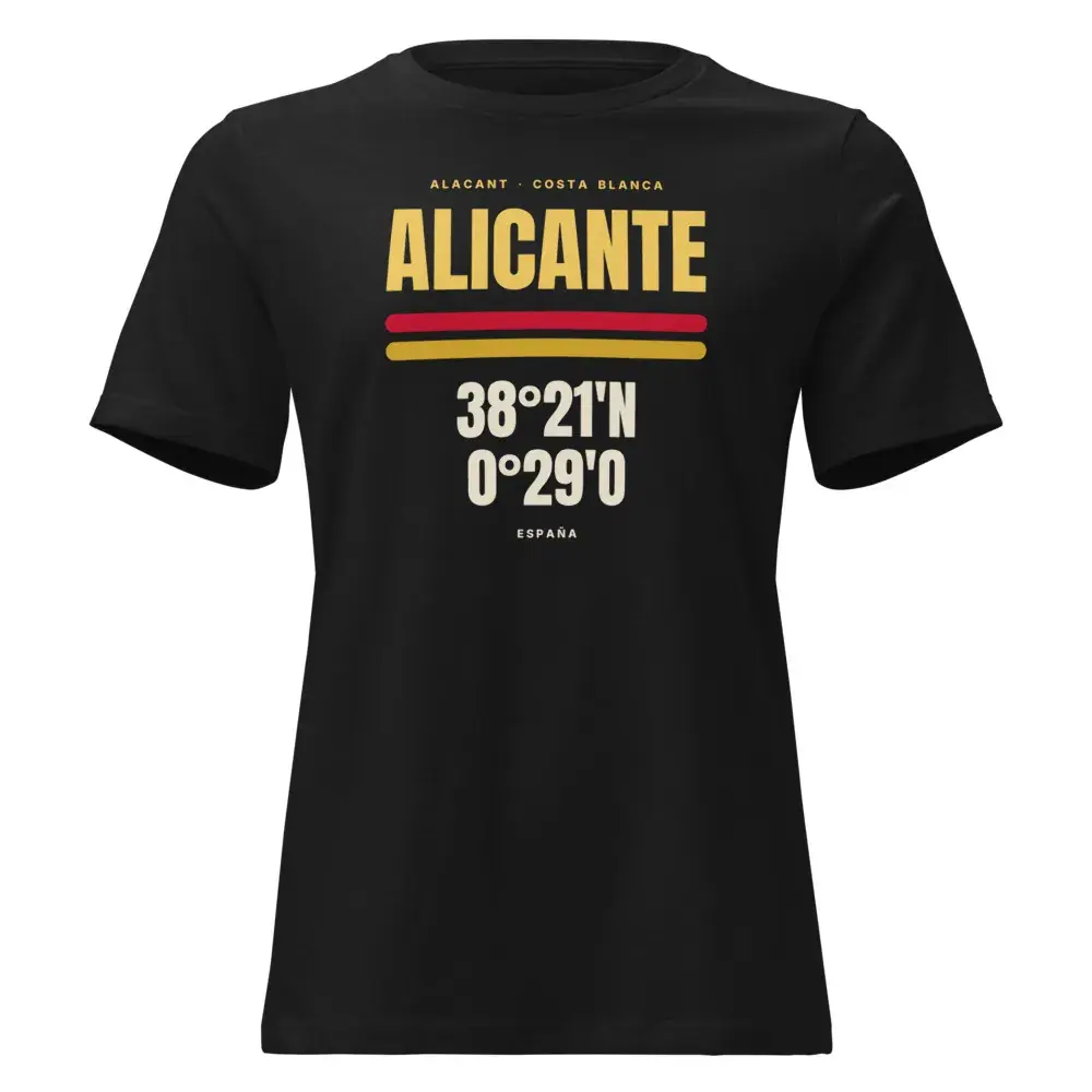 Alicante · Cartel — Camiseta de mujer — Black