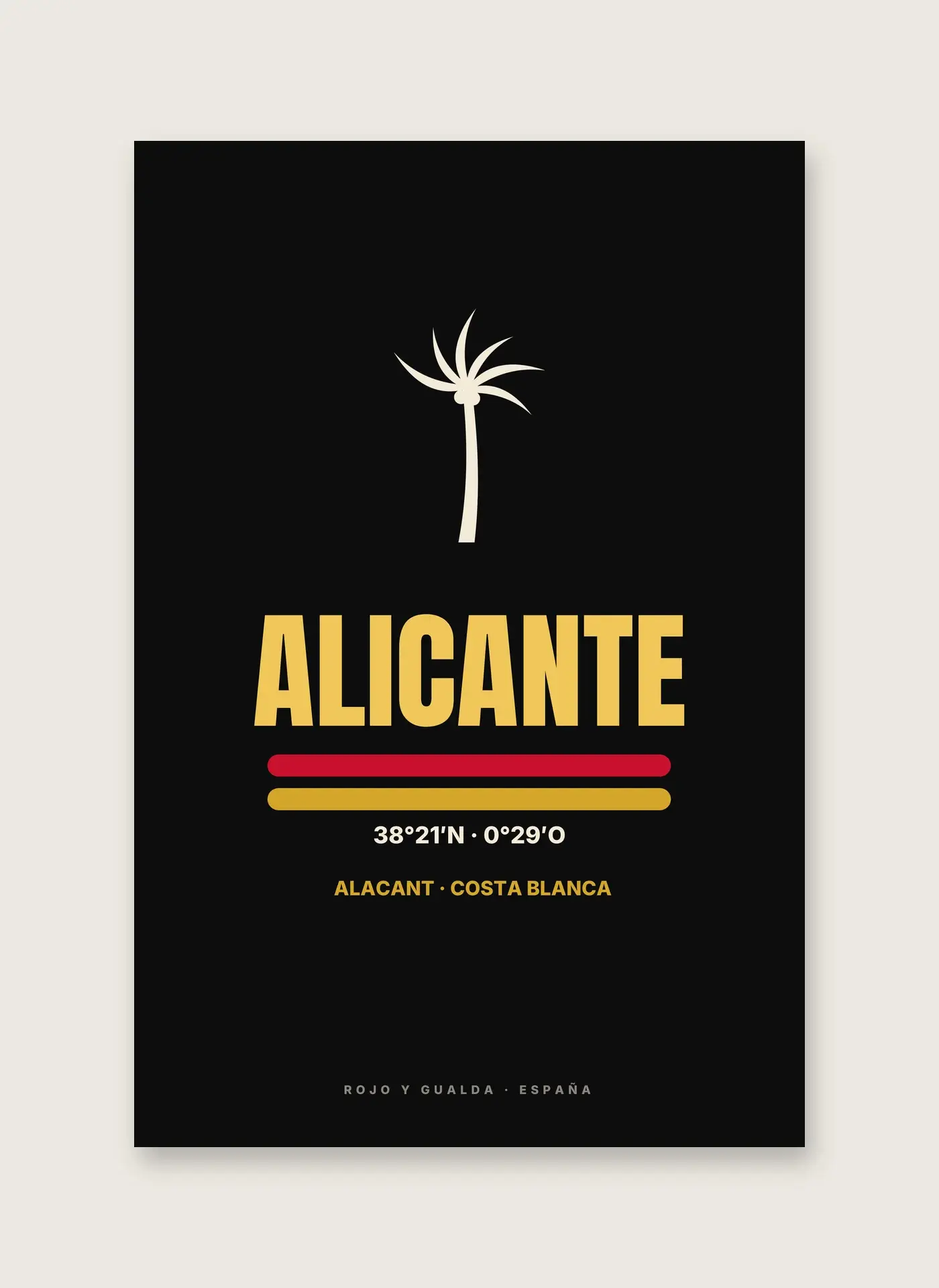 Alicante — Lámina enmarcada — detalle