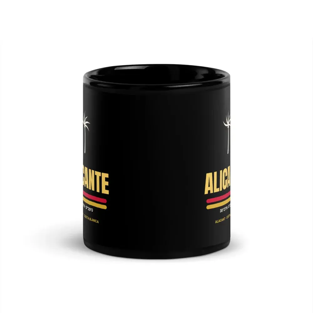 Alicante — Taza — Black — Front