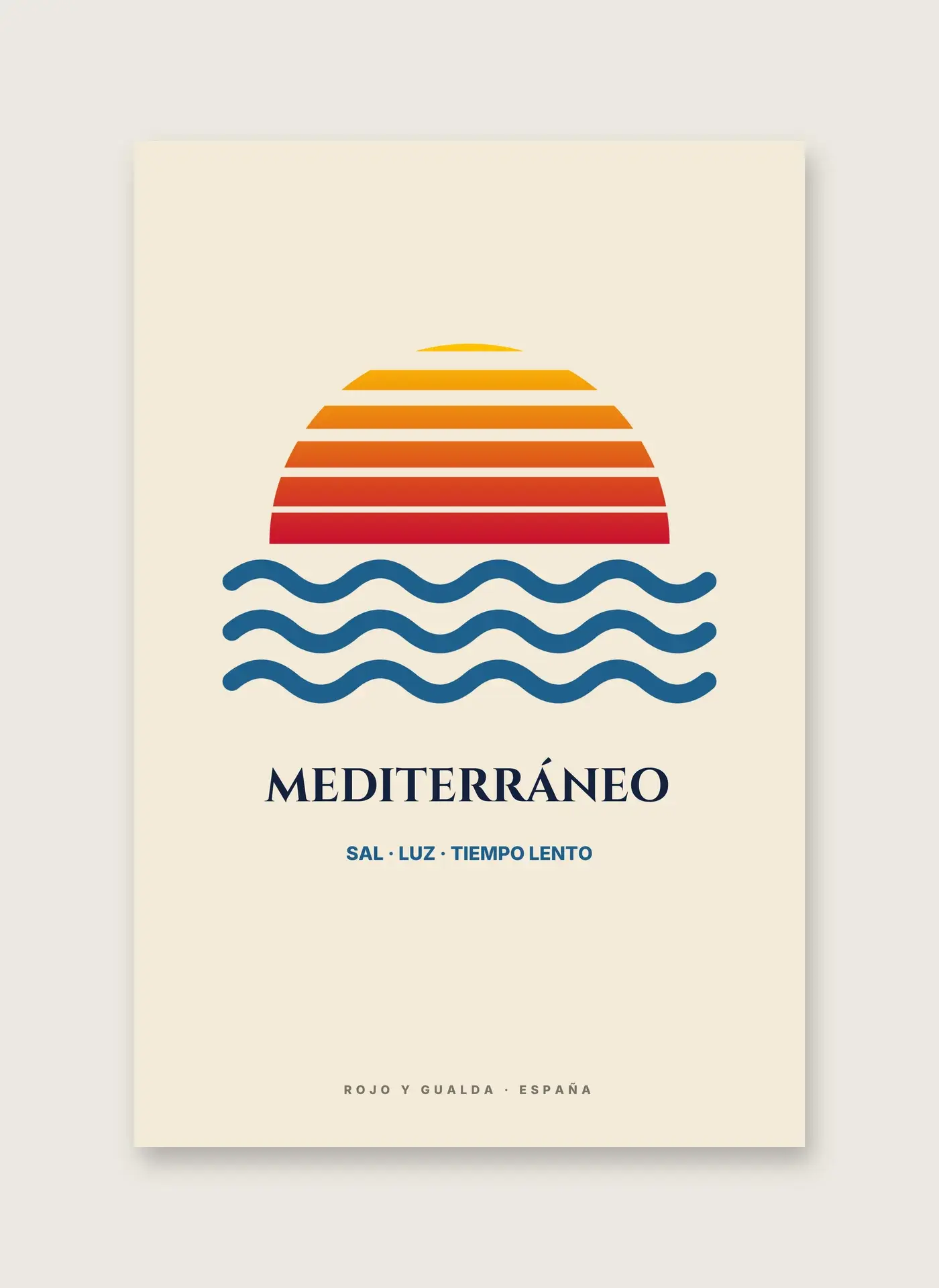 Atardecer — Lámina enmarcada — detalle