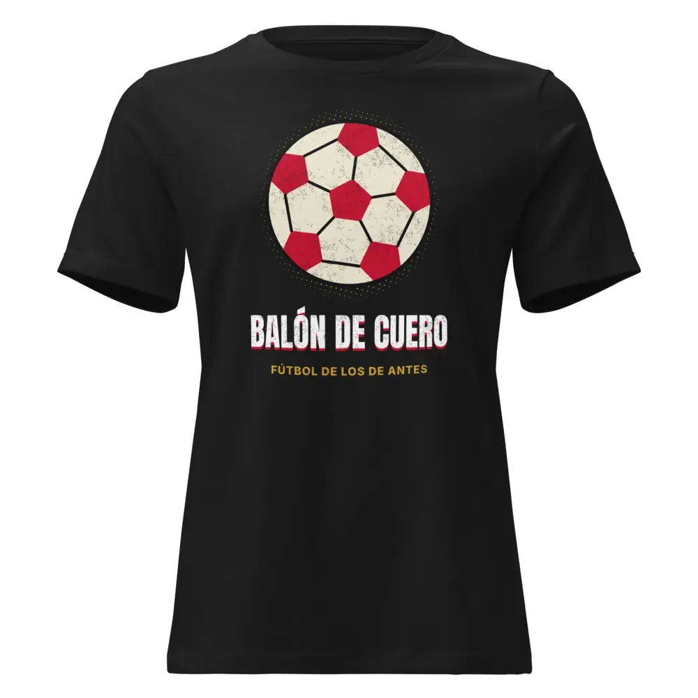 Balón de Cuero — Camiseta de mujer — Black
