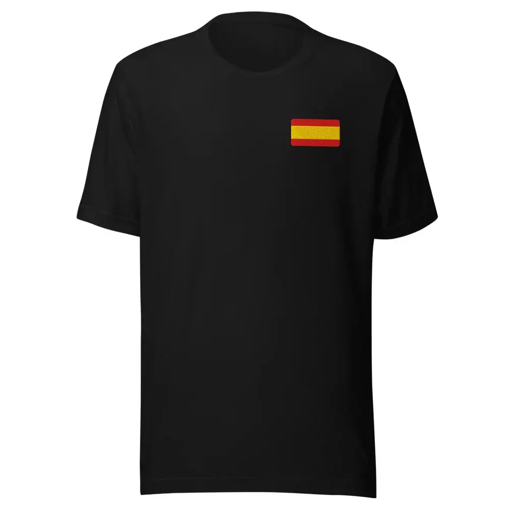 Bandera Bordada — Camiseta bordada — Black