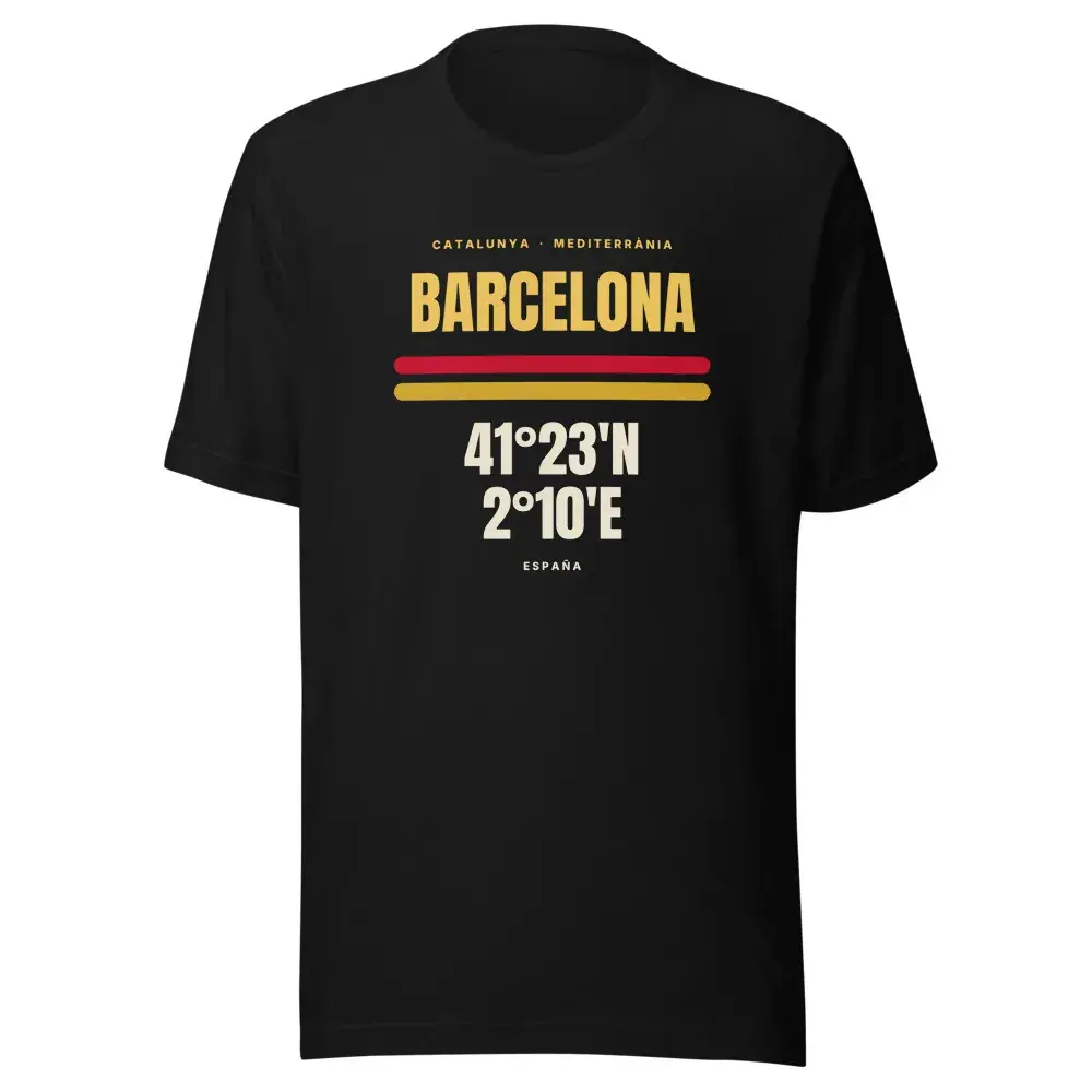 Barcelona · Cartel — Camiseta — Black