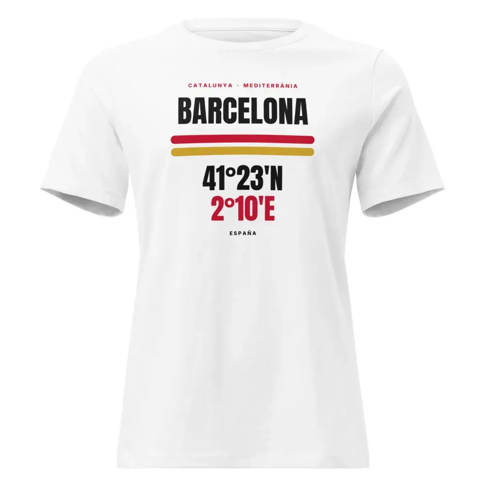 Barcelona · Cartel (claro) — Camiseta de mujer — White