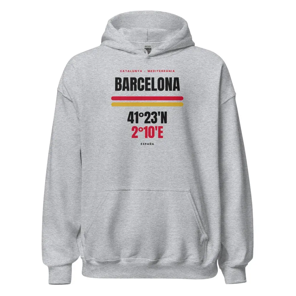 Barcelona · Cartel (claro) — Sudadera con capucha