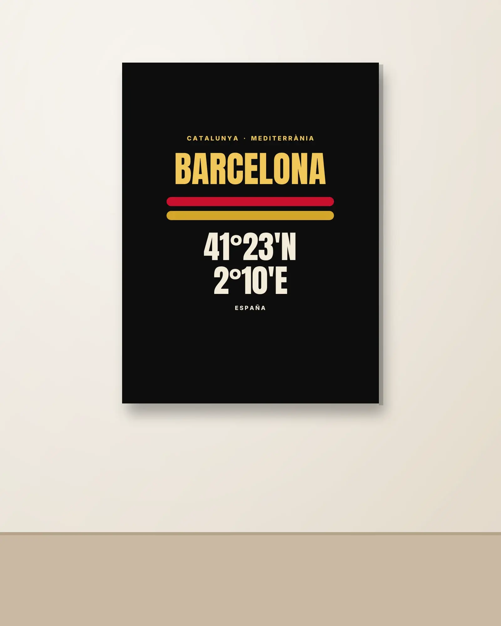 Barcelona · Cartel — Lienzo