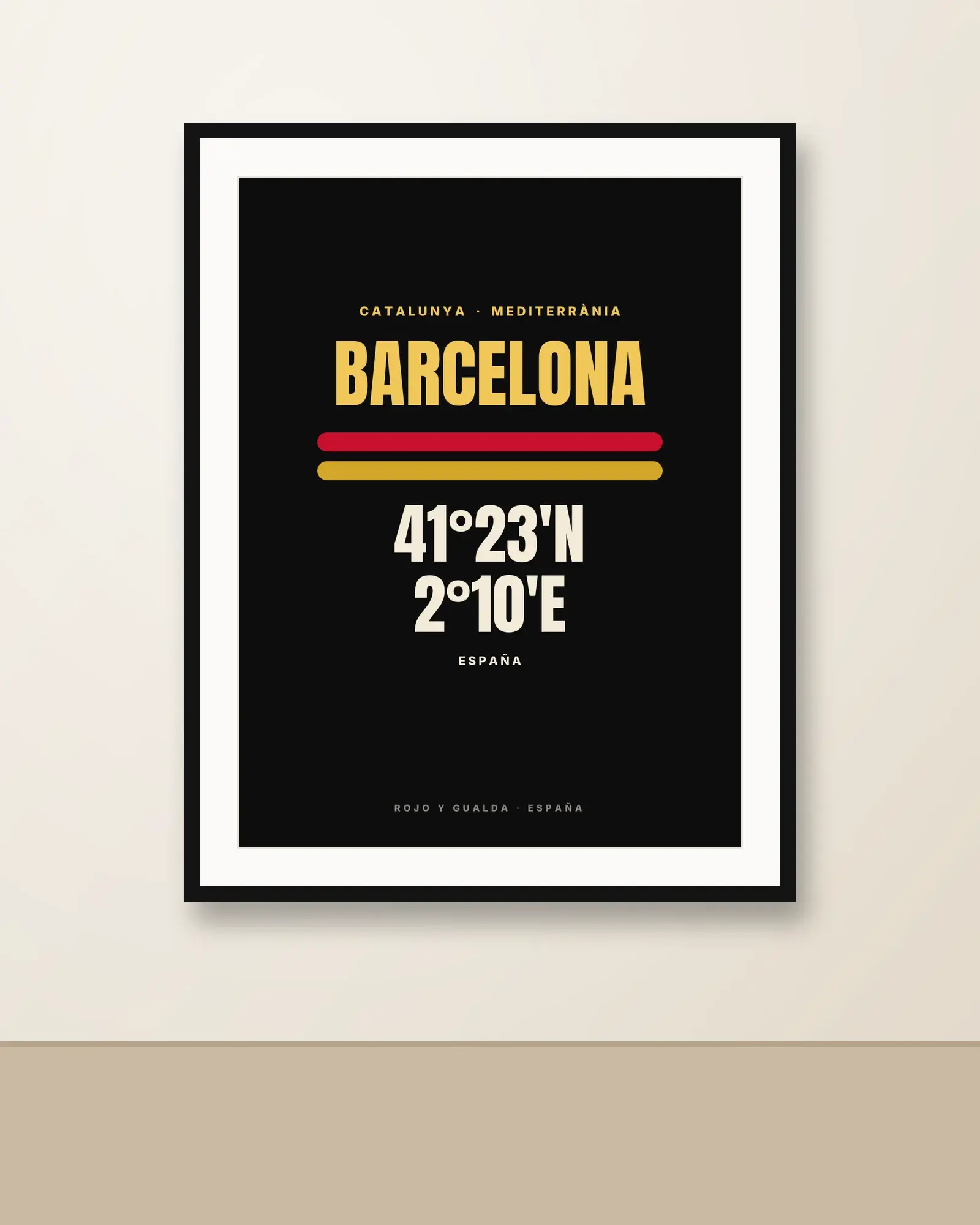 Barcelona · Cartel — Póster — en la pared