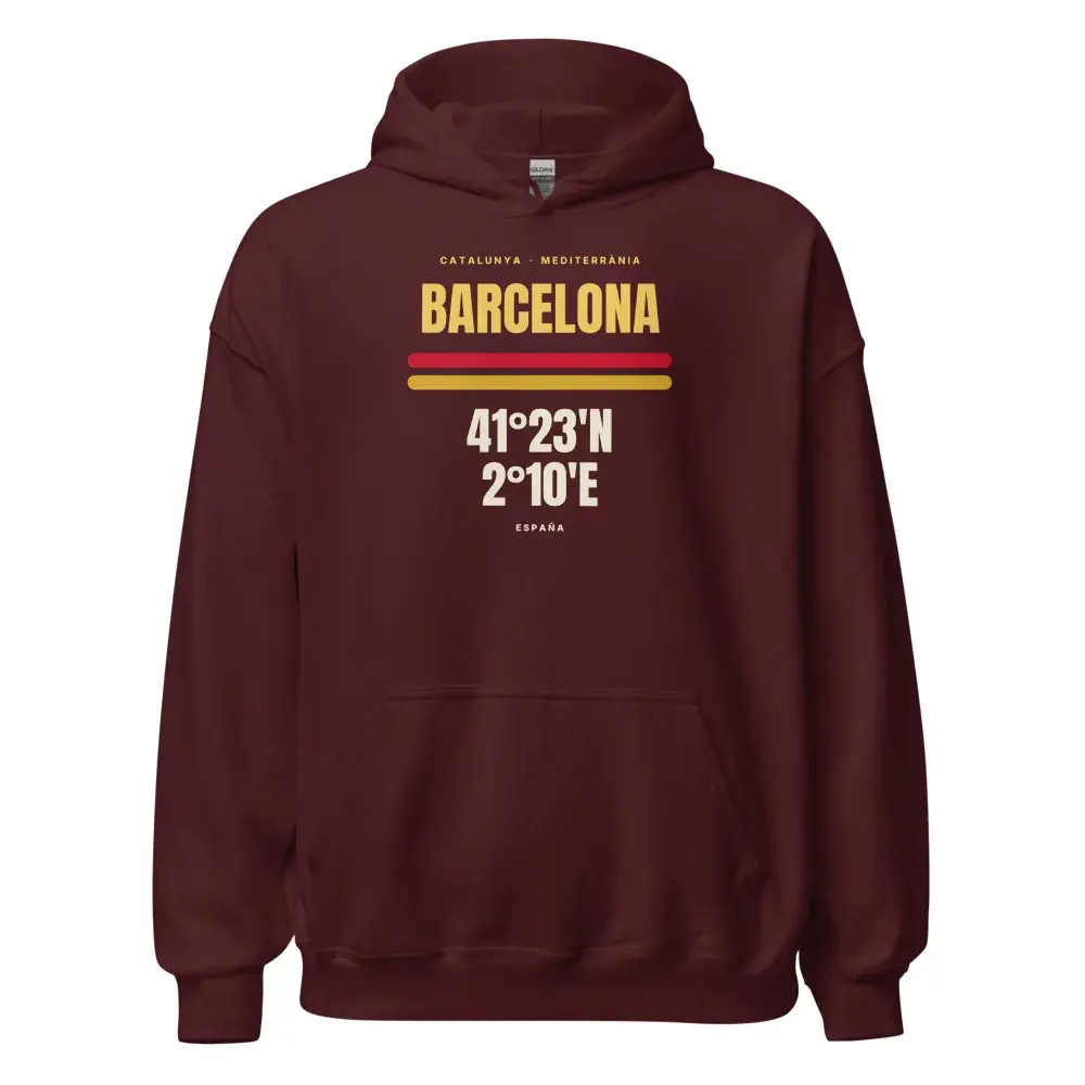 Barcelona · Cartel — Sudadera con capucha