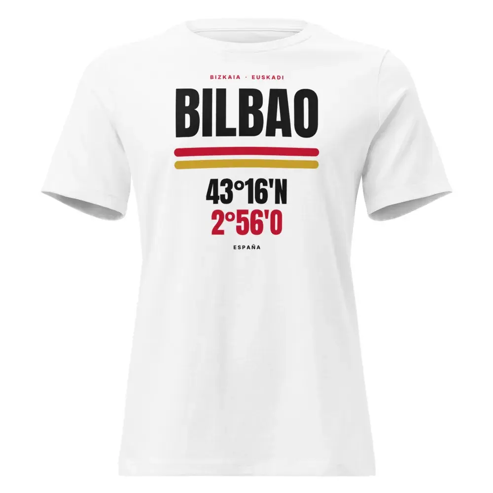 Bilbao · Cartel (claro) — Camiseta de mujer — White