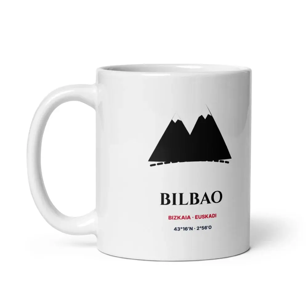 Bilbao — Taza — White — Handle on Left
