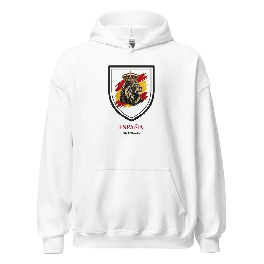 Blasón del León · Día — Sudadera con capucha — White