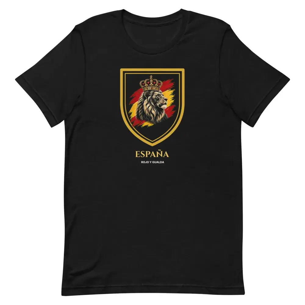 Blasón del León · Noche — Camiseta — Black — Front