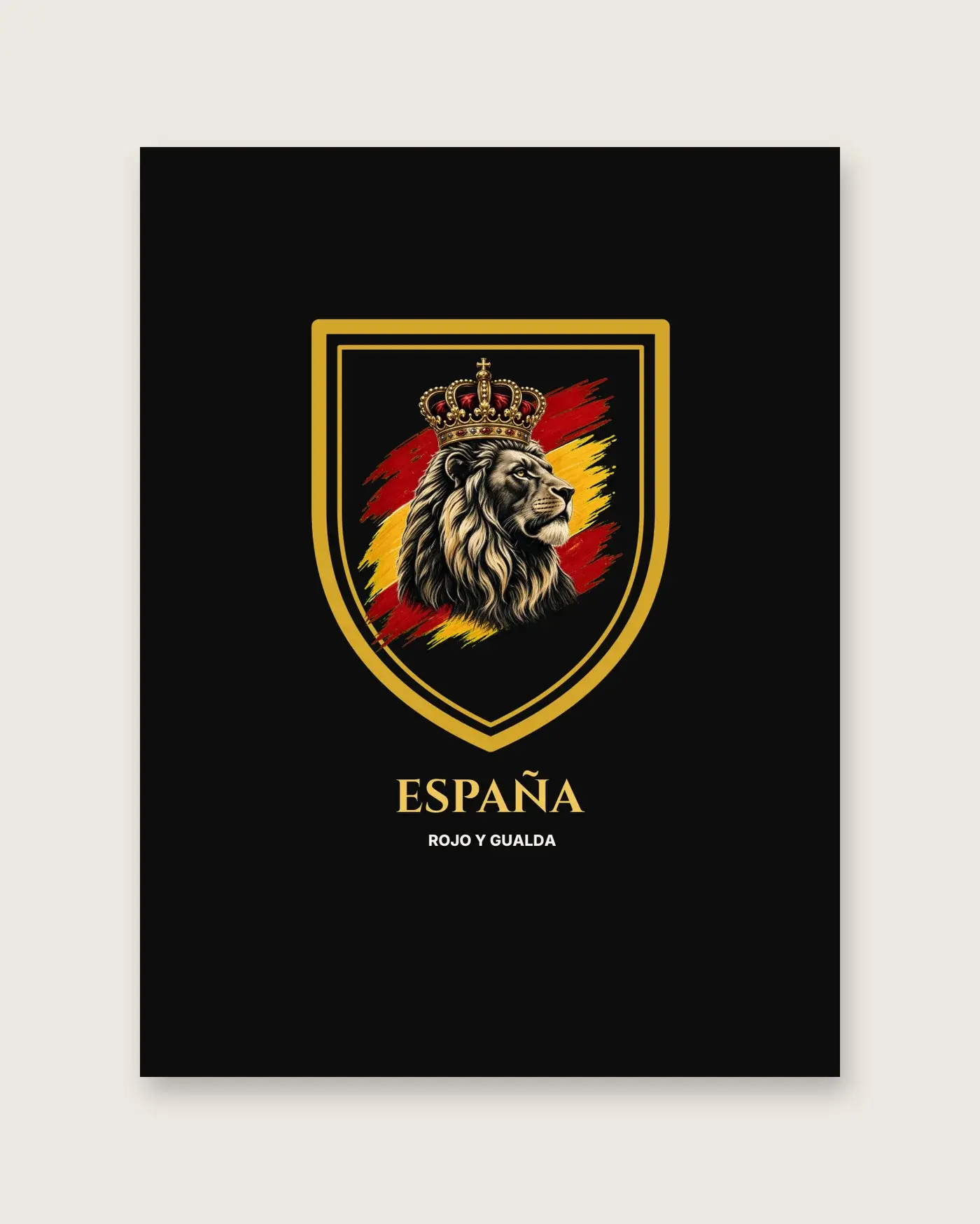 Blasón del León · Noche — Lienzo — detalle