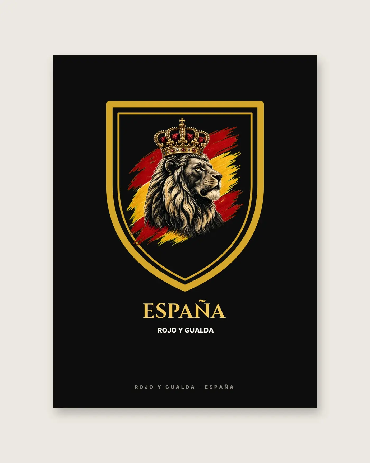 Blasón del León · Noche — Póster — detalle
