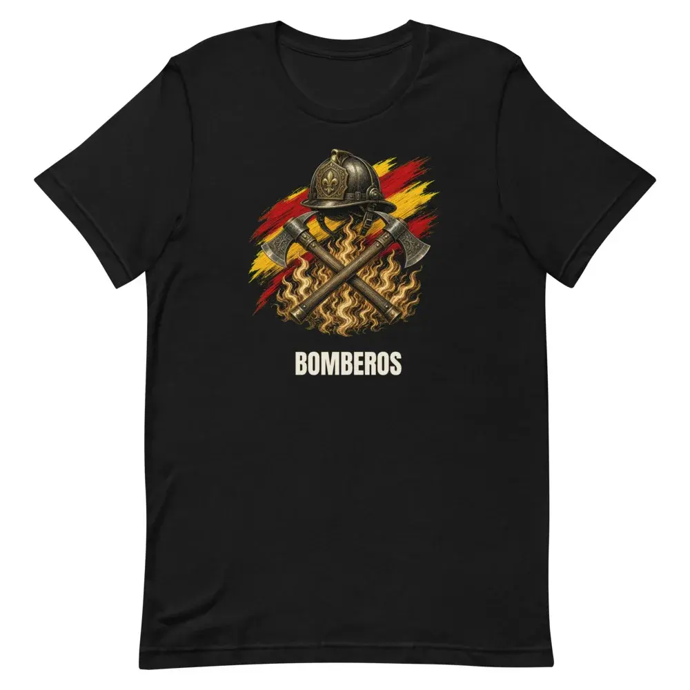 Bomberos · Arte — Camiseta — Black — Front