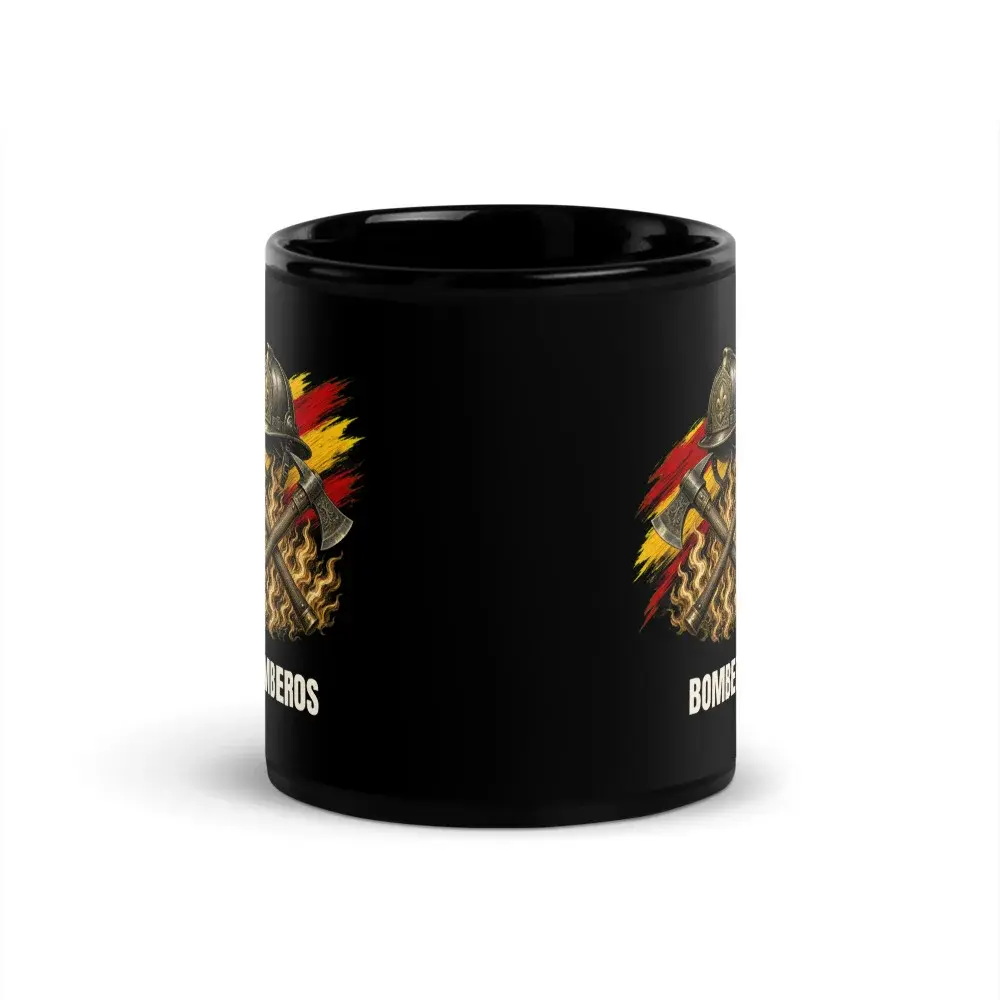 Bomberos · Arte — Taza — Black — Front