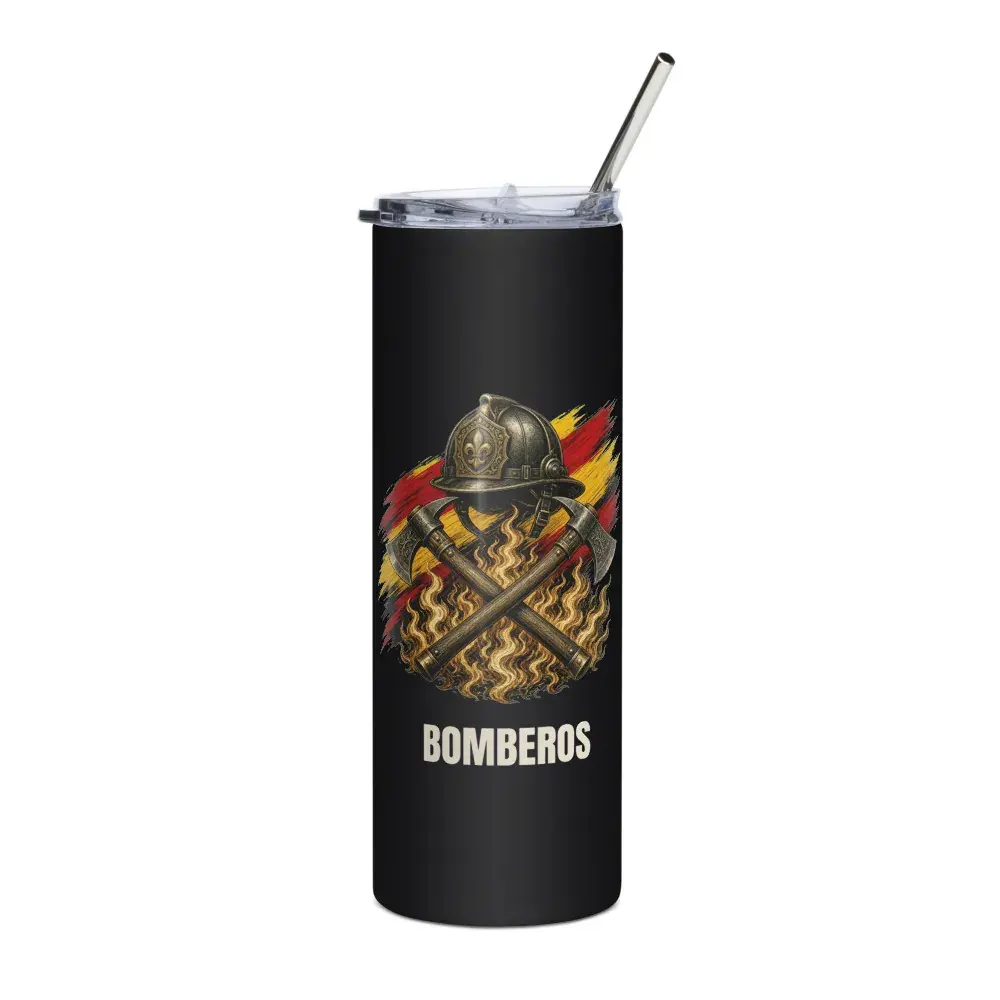 Bomberos · Arte — Vaso térmico — Black — Left