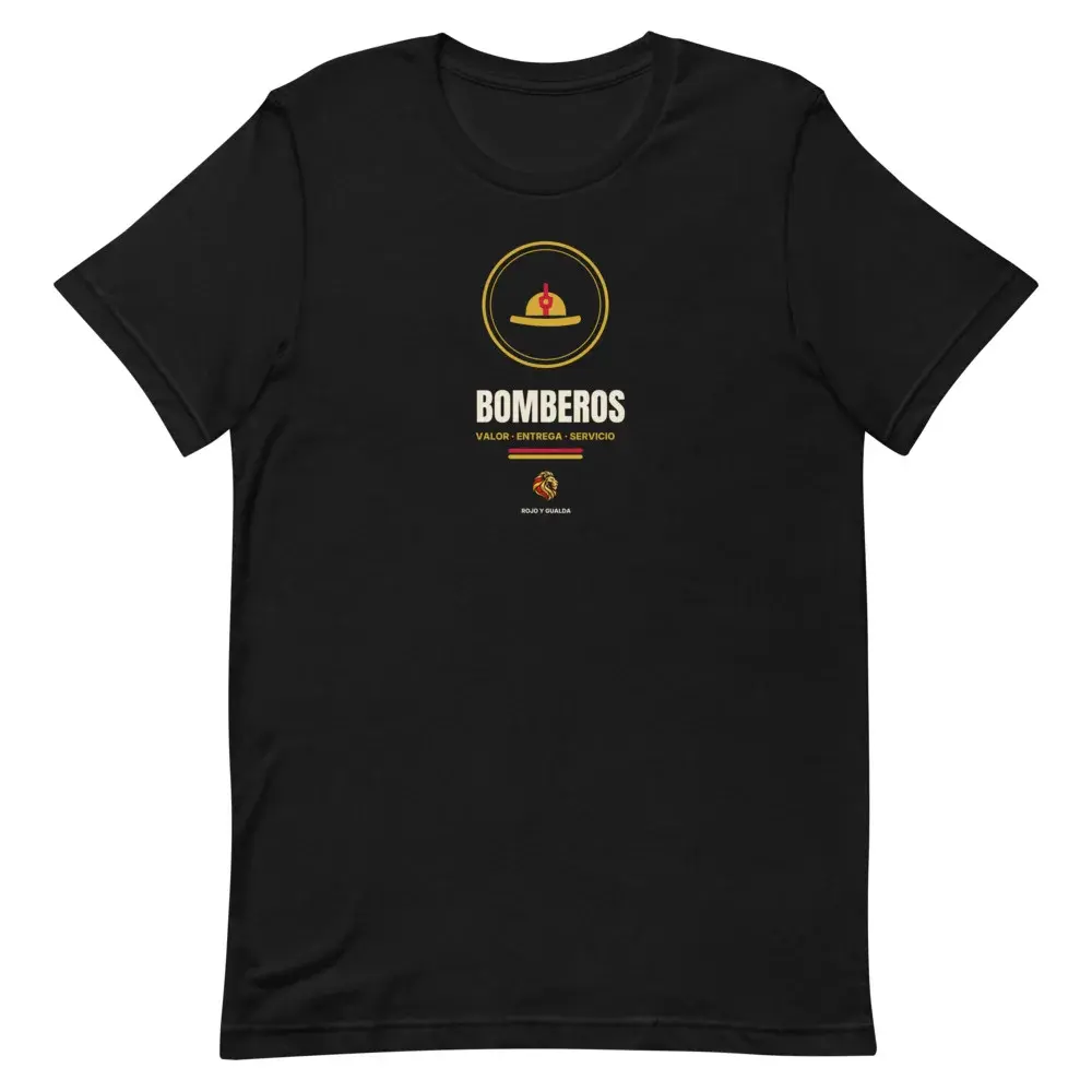 Bomberos — Camiseta — Black — Front