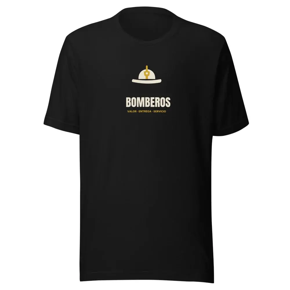 Bomberos Minimal — Camiseta — Black