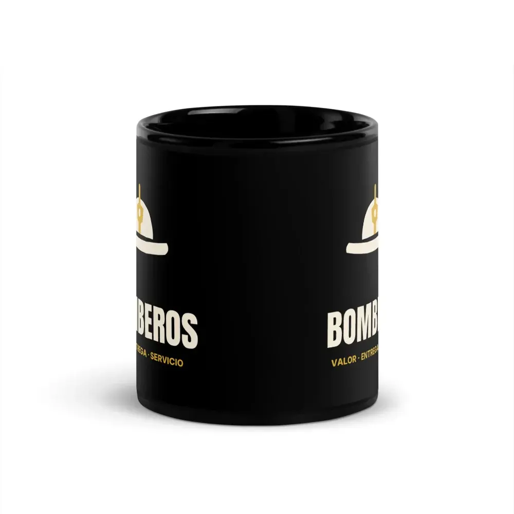Bomberos Minimal — Taza — Black — Front