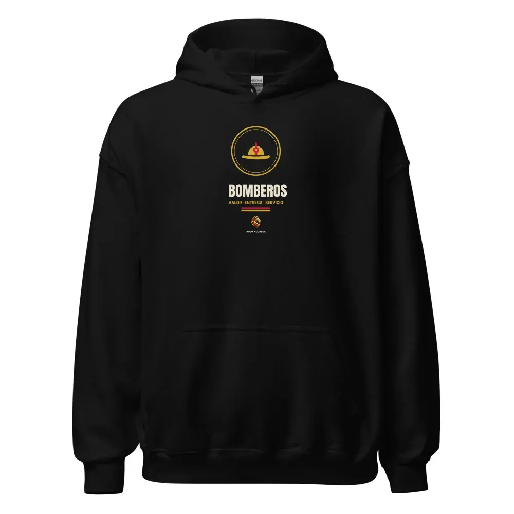 Bomberos — Sudadera con capucha — Black