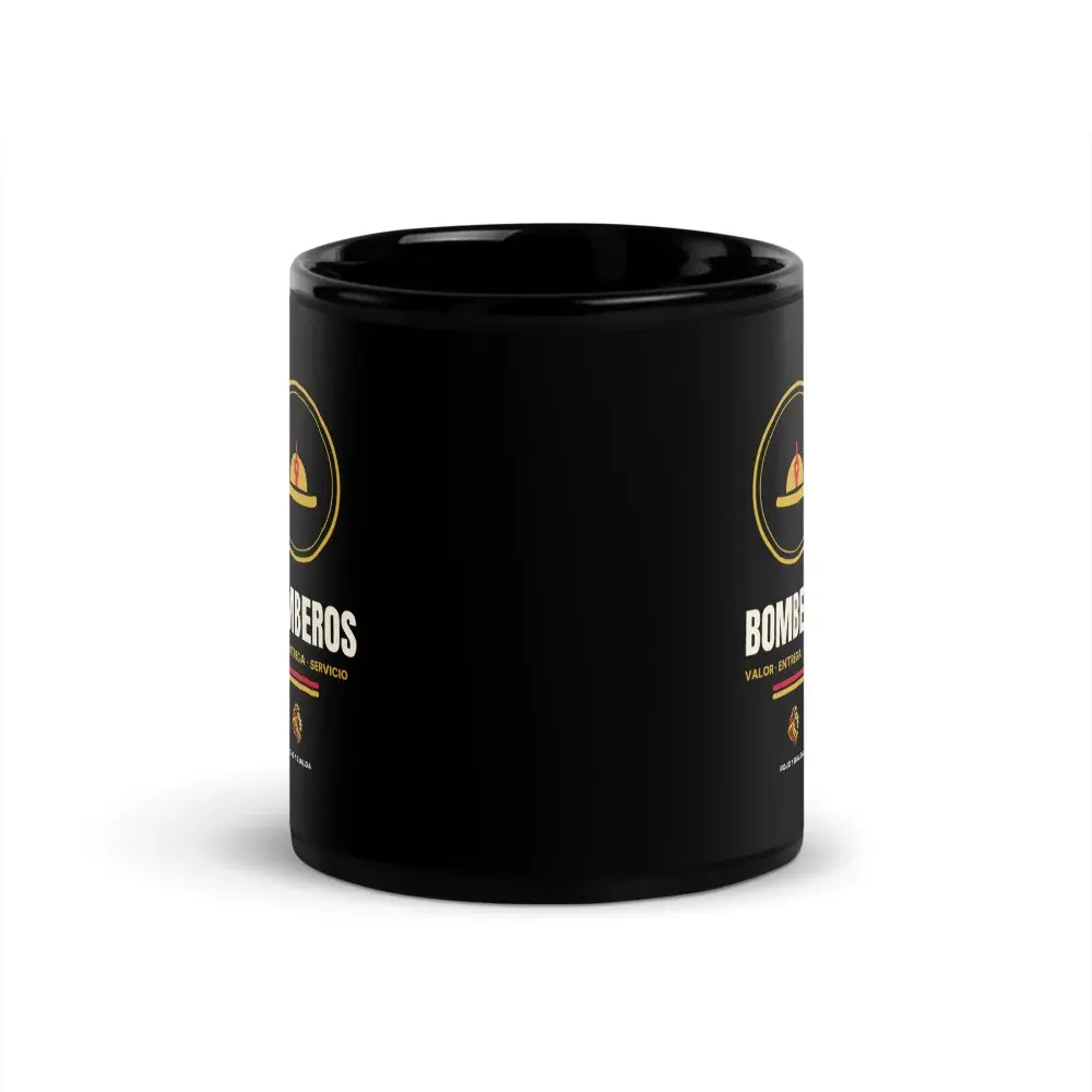 Bomberos — Taza — Black — Front