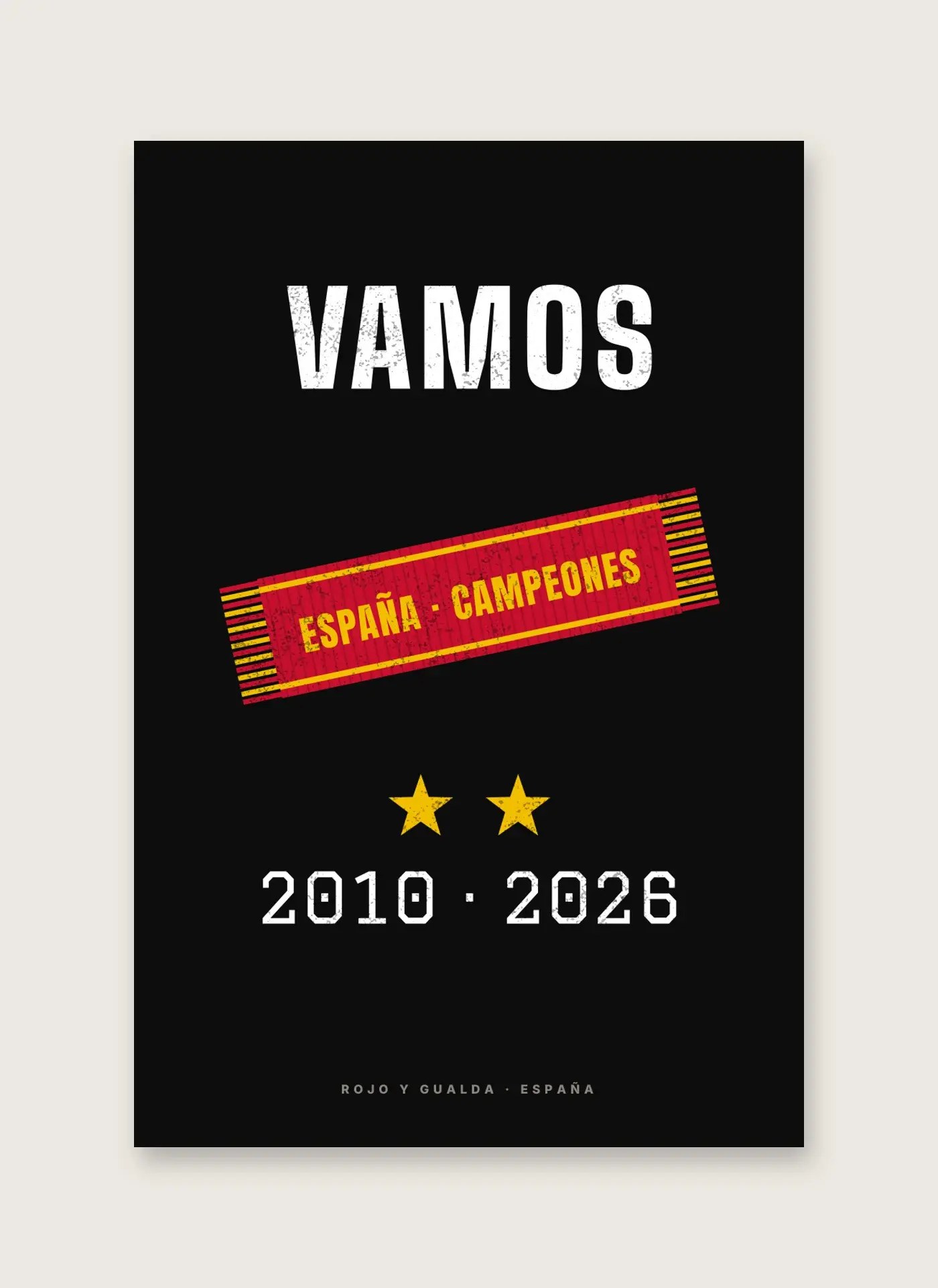Bufanda de Campeones — Lámina enmarcada — detalle