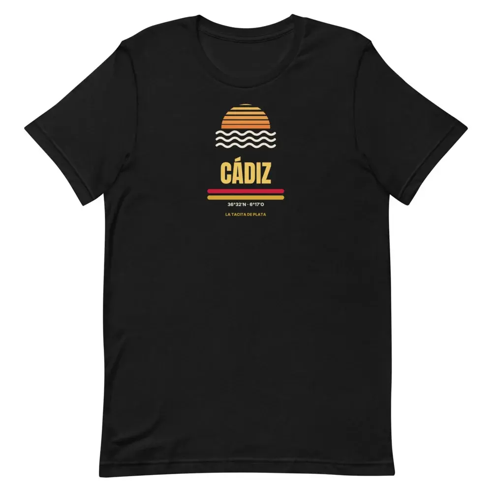 Cádiz — Camiseta — Black — Front