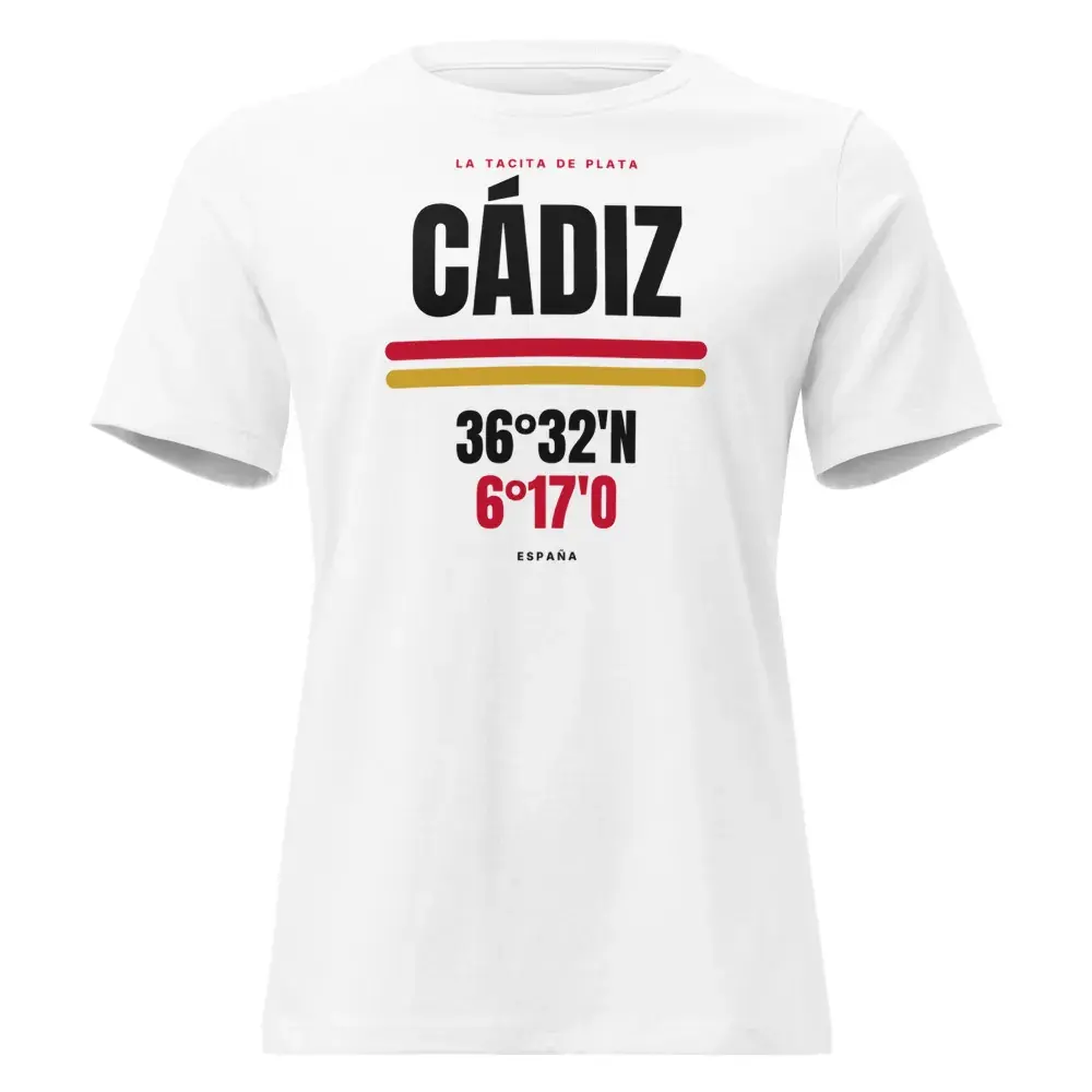Cádiz · Cartel (claro) — Camiseta de mujer — White