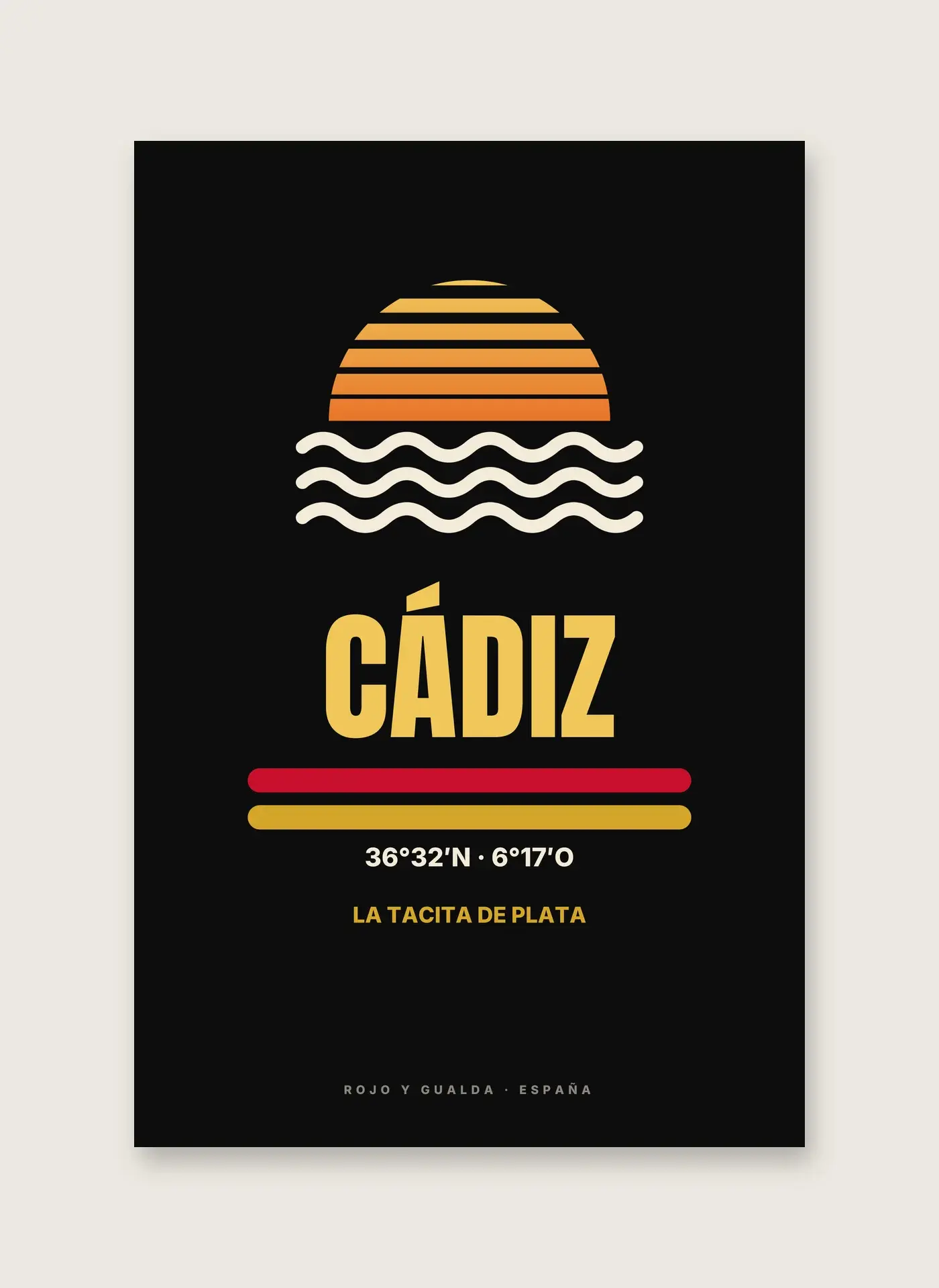 Cádiz — Lámina enmarcada — detalle