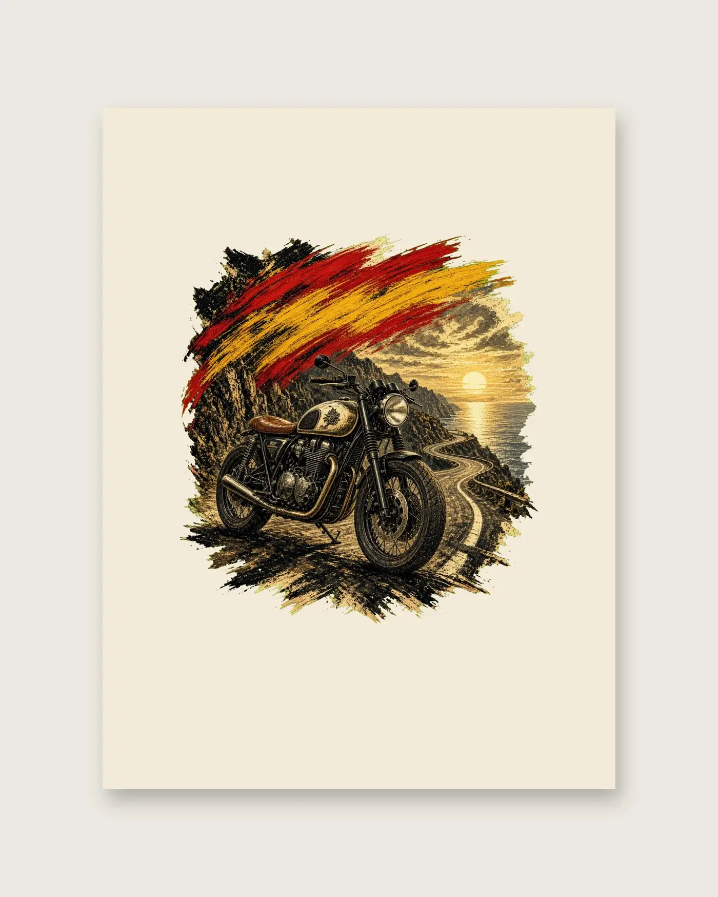 Café Racer · Arte — Lienzo — detalle