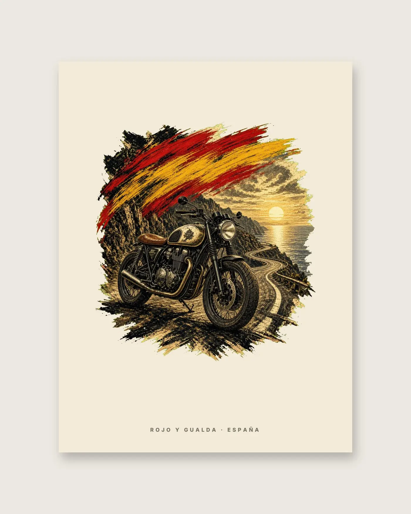 Café Racer · Arte — Póster — detalle