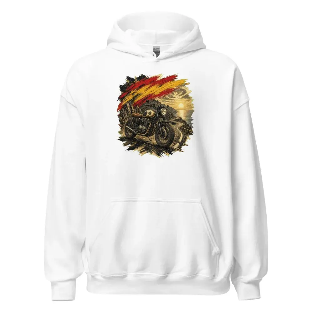 Café Racer · Arte — Sudadera con capucha — White